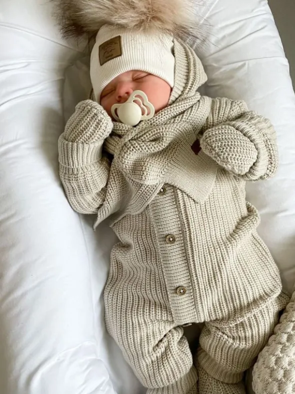 Baby's Only - TEDDY neulehaalari vauvalle, Warm Linen