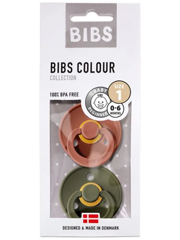 BIBS - vauvan tutti 2-PACK 0-18kk - Woodchuck / Hunter Green