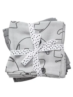 Done By Deer - harsoliina 2-pack 70x70 - Contour grey