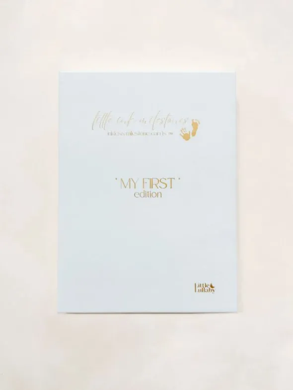 Musteeton Milestone -korttisarja “My First” – Vauvan ensimmäiset hetket ja juhlapäivät
